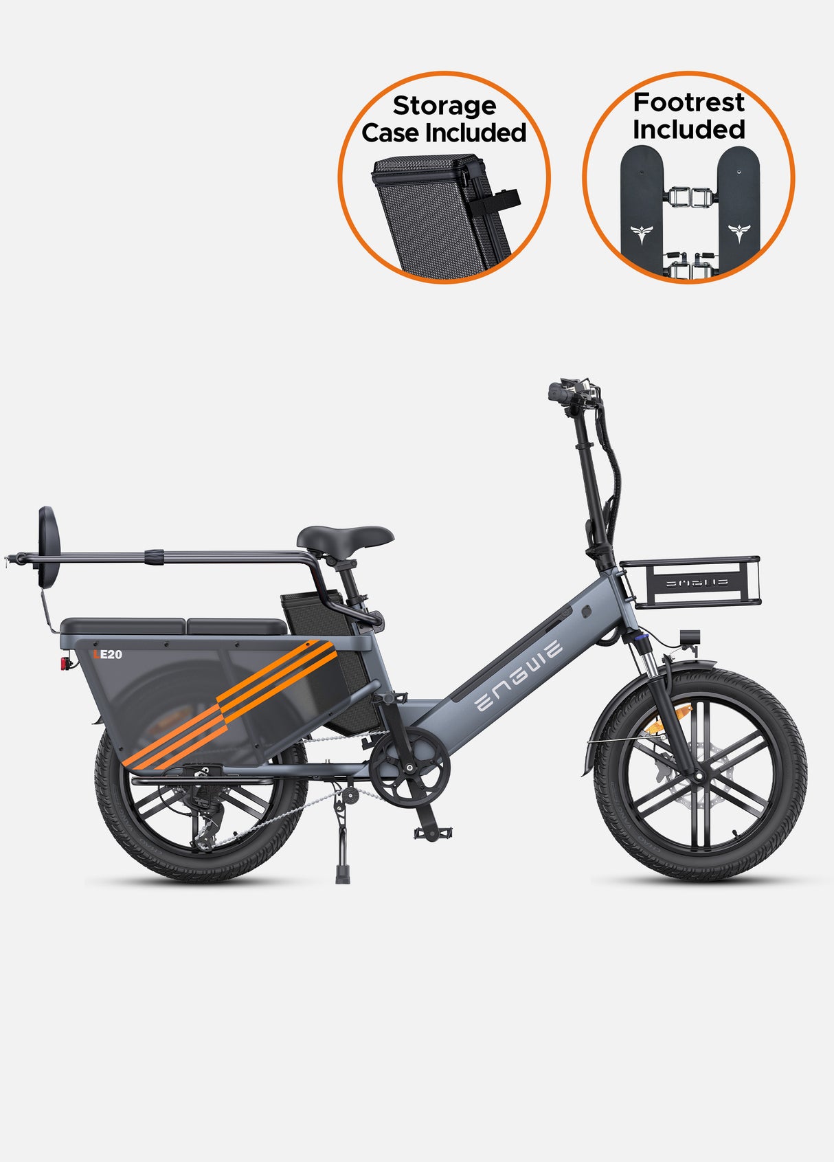 storage case and footrest are included