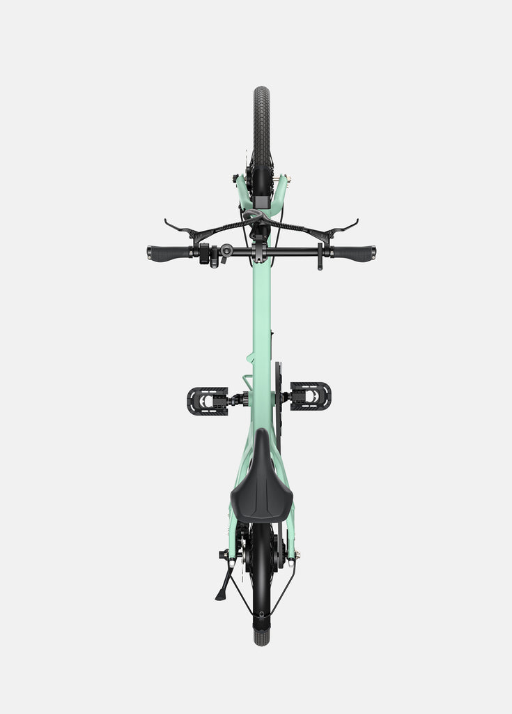 top view of the engwe p20 electric city bike