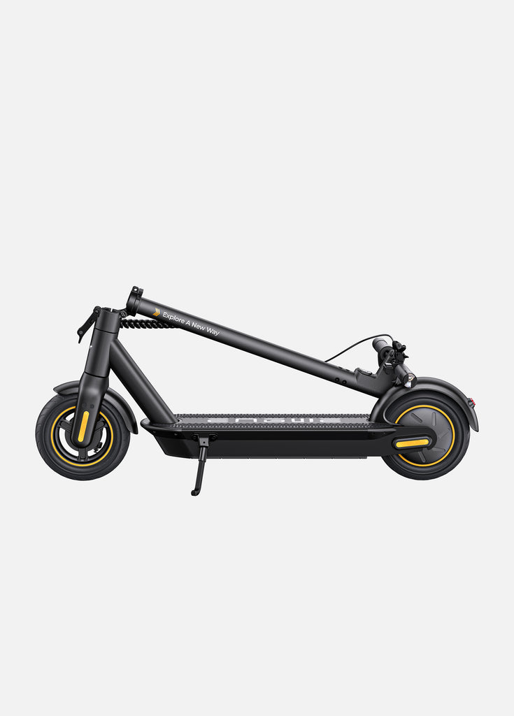 a folded engwe y10 electric scooter