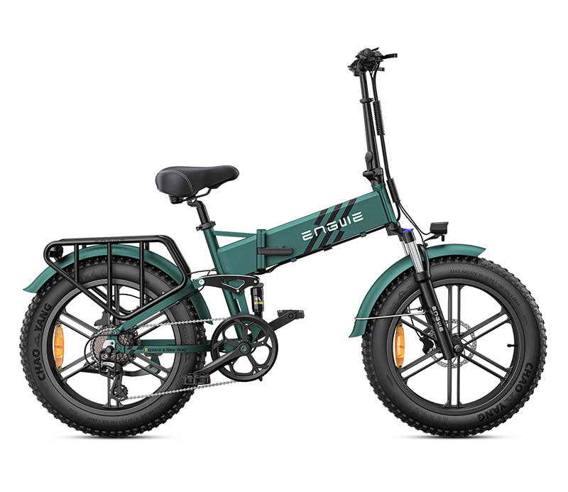 a green engwe engine pro 2.0 electric fat bike