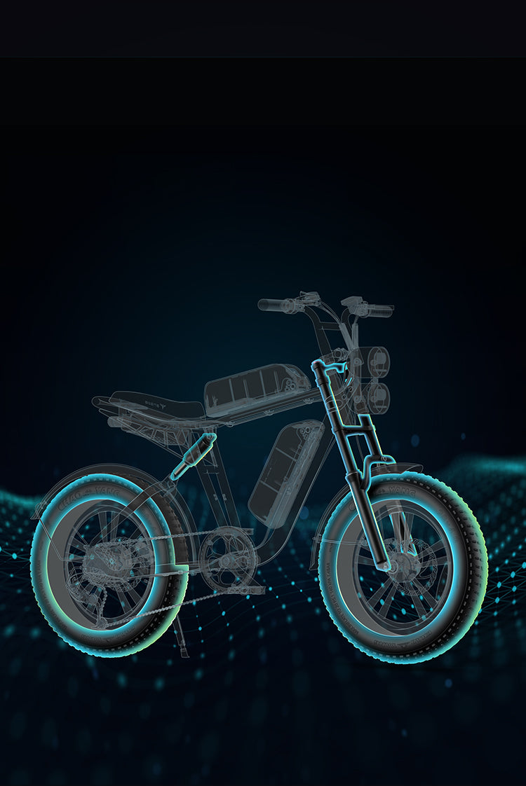 ENGWE M20 Electric Bike (bike to work scheme/cycle to work scheme) - Enjoy Every Mile In Comfort<br> The ENGWE M20 offers 2x more powerful shock absorbance than an average e-bike thanks to the dual shock absorbance system made up of a front hydraulic shock and a rear air shock absorber.