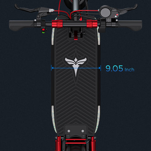 ENGWE Y600 Electric Scooter (bike to work scheme/cycle to work scheme) - 9.05 Inch Wide Deck<br> Wider skateboard deck brings better riding comfort.