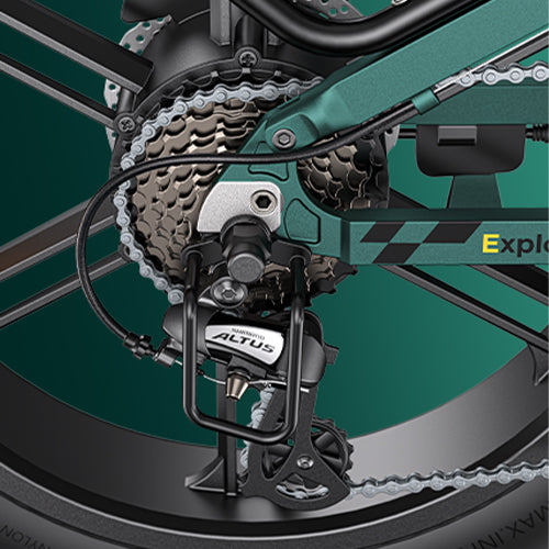 ENGWE ENGINE PRO 2.0 Folding E-bike (bike to work scheme/cycle to work scheme) - Shimano-8 Speed<br> The Shimano 8-speed gearbox dellvers rellable, smooth,and precise shifting on any terrain or slope. Its refinedgears and exquisite craftsmanship enhance the comfortof your outdoor rides.
