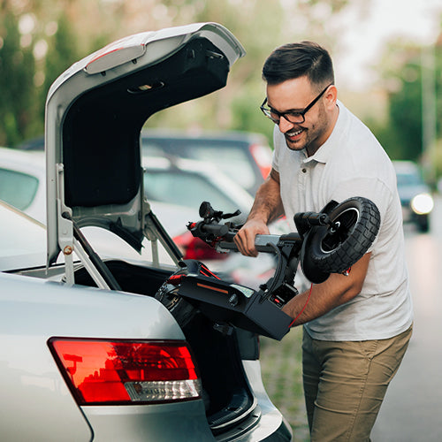 ENGWE Y600 Electric Scooter (bike to work scheme/cycle to work scheme) - Easy to Fold<br> The frame can be folded in just 3 steps and can be easilyput into the trunk, making it more convenient to carrywhen traveling.