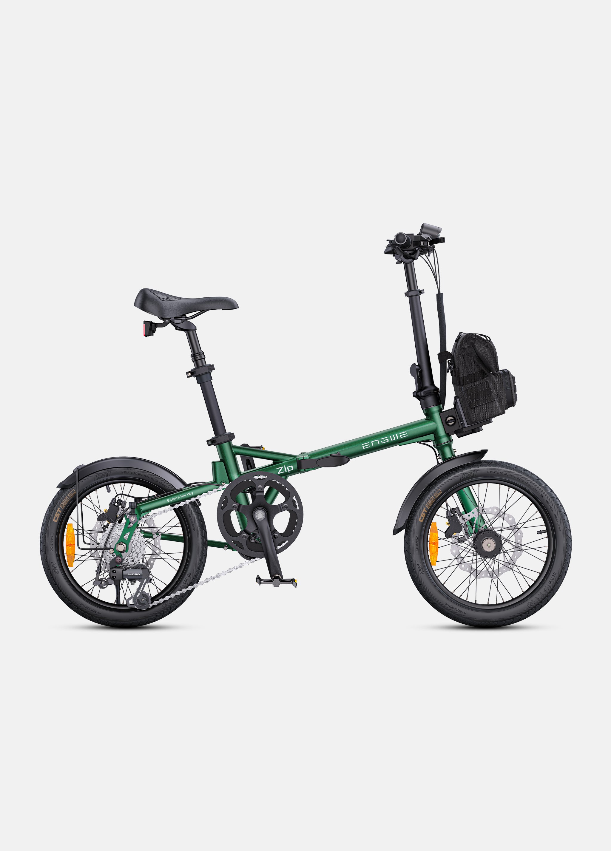 ENGWE Bicicleta eléctrica ligera Zip con plegado en 3 segundos y