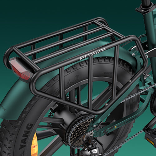 ENGWE ENGINE PRO 2.0 Folding E-bike (bike to work scheme/cycle to work scheme) - Aluminum Alloy Rear Shelf<br> Bold aluminum alloy, It is lightweight and corrosionresistant, with a longer service life, making it able to withstand a weight of 25 KG without deformation.