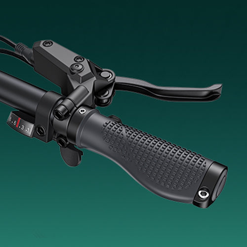 ENGWE ENGINE PRO 2.0 Folding E-bike (bike to work scheme/cycle to work scheme) - Anti-Slip Skin-Friendly Grips<br> Anti-skid patterns increase friction, and the advancedrubber materlal provides a unique and comfortablefeeling grip, ensuring a safer ride.