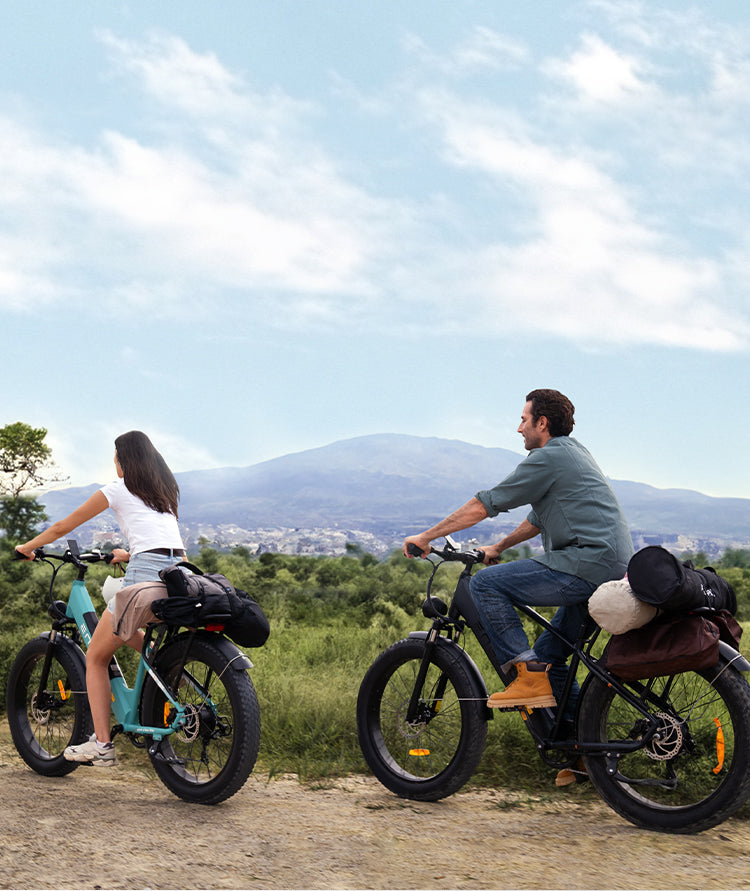 ENGWE E26 Fat Tyre Electric Bike (bike to work scheme/cycle to work scheme) - Travel Easily With Gear<br>A robust rear rack capable of holding up to 55 lbs (25kg) offers ample space to carry gear securely and with ease