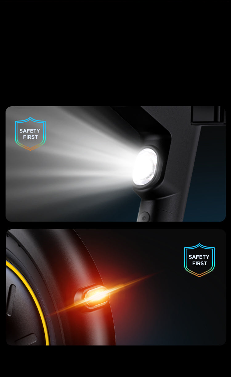 ENGWE Y10 E-Scooter Electric Scooter (bike to work scheme/cycle to work scheme) - Safety First<br> The Y10 is fitted with a bright headlight and tail light to keep you visible on the roads