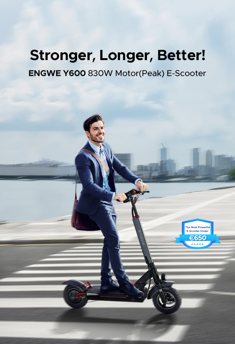 ENGWE Y600 Electric Scooter (bike to work scheme/cycle to work scheme) - Stronger, Longer, Better!<br>ENGWE Y600 830W Motor(Peak) E-Scooter