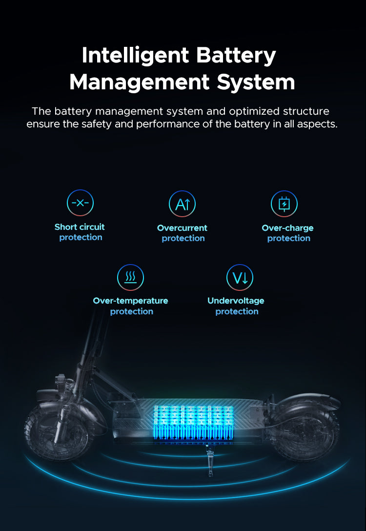 ENGWE Y600 Electric Scooter (bike to work scheme/cycle to work scheme) - Intelligent Battery Management System<br>The battery management system and optimized structure ensure the safety and performance of the battery in all aspects.