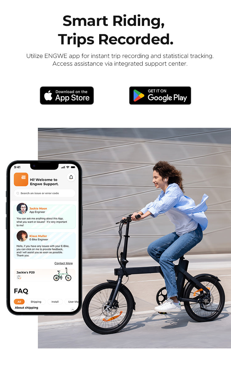 ENGWE P20 Lightweight Folding E-Bike (bike to work scheme/cycle to work scheme)