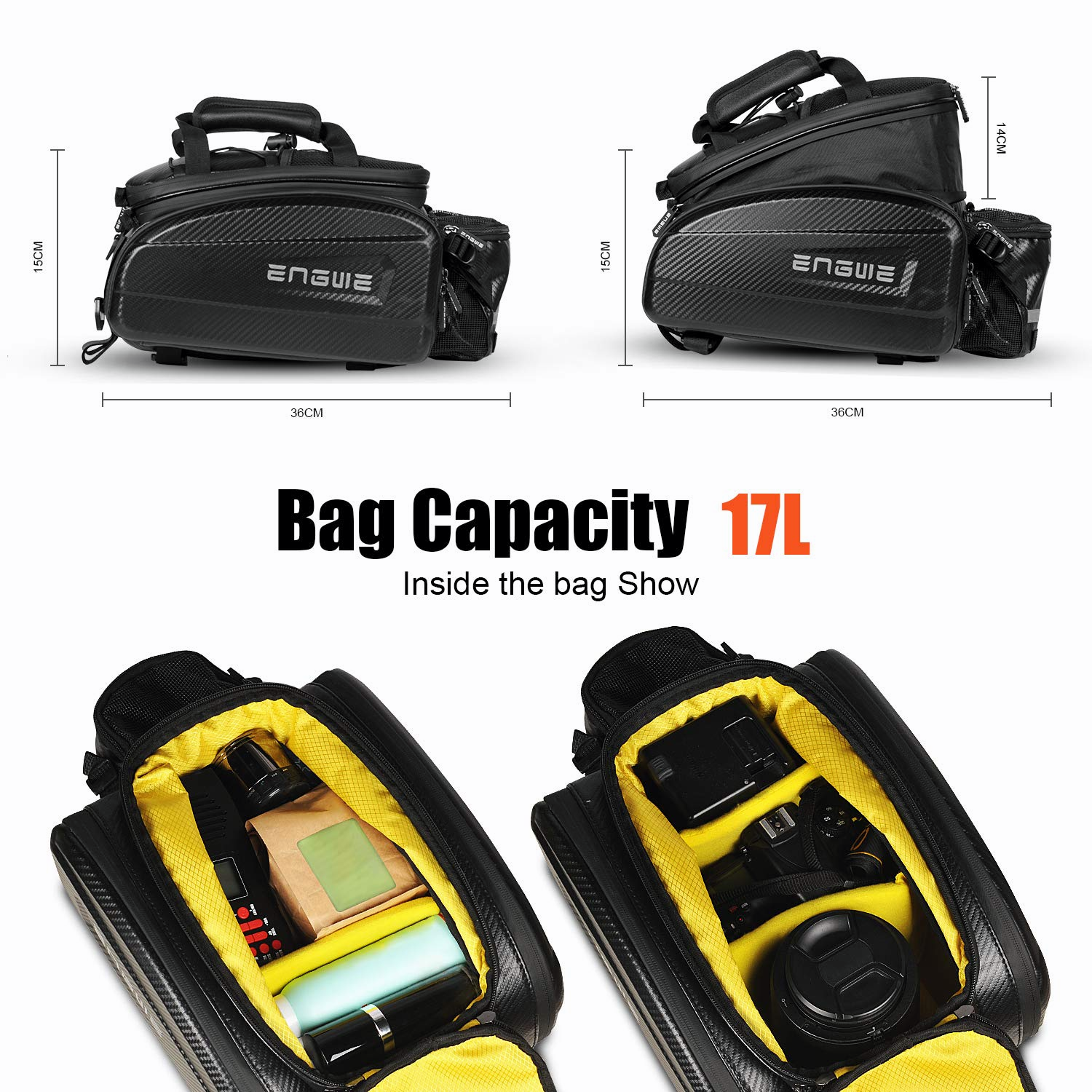 Bike fashion trunk bag waterproof